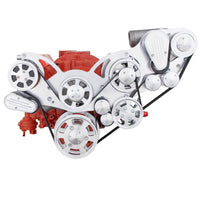CVF Racing SBC ProCharger Wraptor serpentine system, Polished, 350PC-WRAPTOR