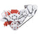 CVF Racing SBC ProCharger Wraptor serpentine system, Polished, 350PC-WRAPTOR