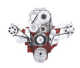 CVF Racing SBC Wraptor serpentine system for Roots blower, Polished, 350SC-WRAPTOR