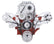 CVF Racing SBC Wraptor serpentine system for Roots blower, Polished, 350SC-WRAPTOR