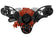 CVF Racing Black Diamond Wraptor wide mount serpentine system for Small Block Chevy 283, 302, 305, 327, 350 or 400, BD-350W-WRAPTOR