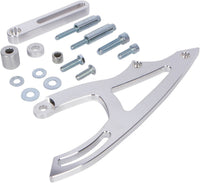 CVF Racing polished power steering bracket for Ford 351 Cleveland with electric water pump, 351C-PSBRKT-EWP