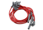 Super Conductor Spark Plug Wire Set Chevy 366-454 W/Hei Cap For Use With Chevy 366-454 With Hei Cap, Red Jacket MSD Ignition