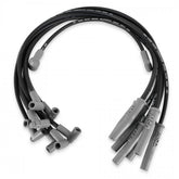 Wire Set Sc Blk, Ford 351C-460, W/Hei Cap For Use With Ford 351C-460 With Hei Cap, Black Jacket MSD Ignition
