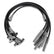 Wire Set Sc Blk, Ford 351C-460, W/Hei Cap For Use With Ford 351C-460 With Hei Cap, Black Jacket MSD Ignition