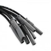 Wire Set Sc Blk, Ford 351C-460, W/Hei Cap For Use With Ford 351C-460 With Hei Cap, Black Jacket MSD Ignition
