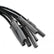 Wire Set Sc Blk, Ford 351C-460, W/Hei Cap For Use With Ford 351C-460 With Hei Cap, Black Jacket MSD Ignition