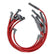 Super Conductor Spark Plug Wire Set Ford 289-302, W/Hei Cap For Use With Ford Small Block, 289-302 With Hei Cap, Red Jacket MSD Ignition
