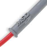 Super Conductor Spark Plug Wire Set Ford 289-302, W/Hei Cap For Use With Ford Small Block, 289-302 With Hei Cap, Red Jacket MSD Ignition