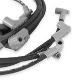 Wire Set Sc Blk, Sb Chevy W/Hei Tower Cap For Use With Chevy Small Block With Hei Tower Cap, Black Jacket MSD Ignition