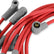 Super Conductor Spark Plug Wire Set Small Block Chevy W/Hei Cap For Use On Chevy Small Block With Hei, Red Jacket MSD Ignition