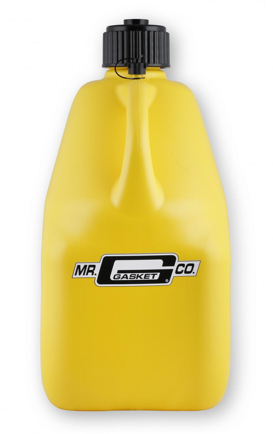 Utility Jug with Filler Hose Square Plastic 5 Gallon Yellow Mr Gasket
