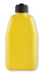 Utility Jug with Filler Hose Square Plastic 5 Gallon Yellow Mr Gasket