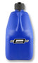 Utility Jug with Filler Hose Square Plastic 5 Gallon Blue Mr Gasket