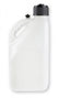 Utility Jug W/Filler Hose Square Plastic 5 Gallon White Mr Gasket