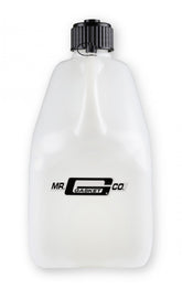 Utility Jug W/Filler Hose Square Plastic 5 Gallon White Mr Gasket