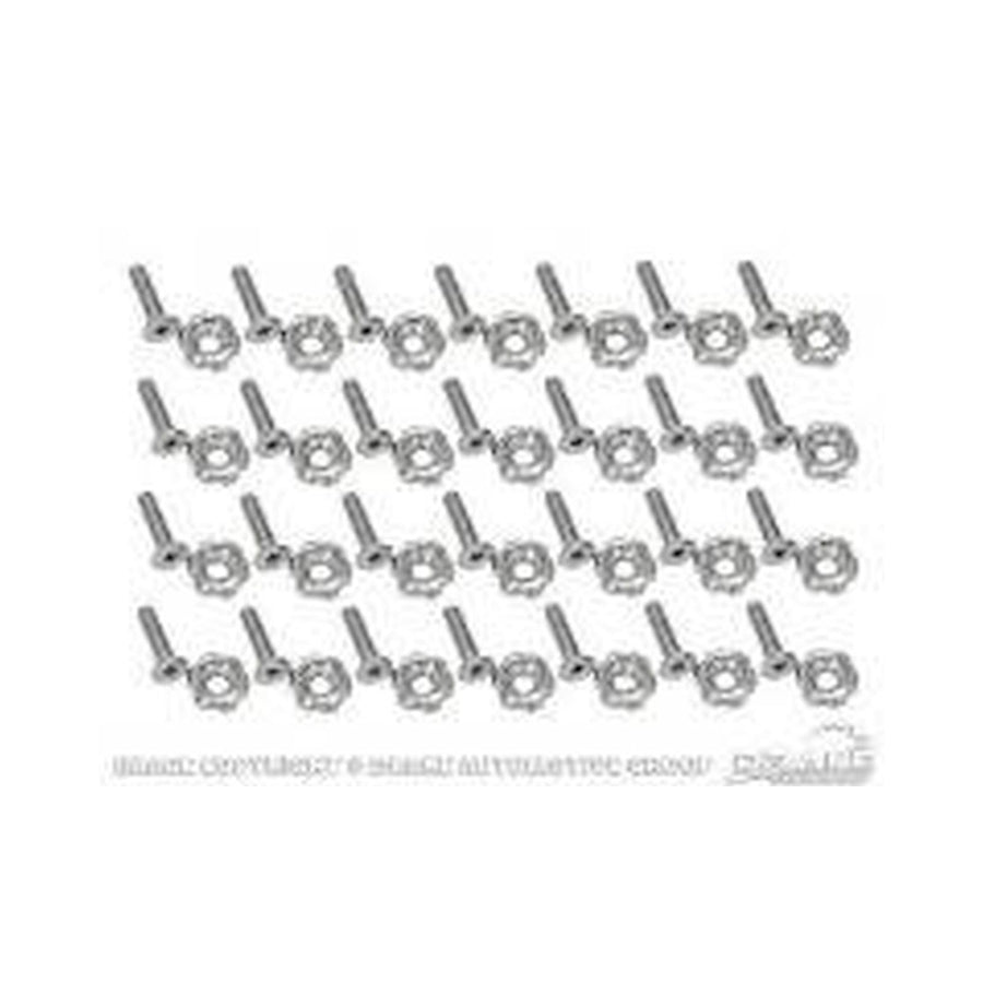 Underhood Stainless Steel Dress-Up Hardware Kit Fits 2005-2009 Ford Mustang Drake Muscle Cars