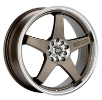 Enkei EV5 17x7 5x100/114.3 38mm Offset 72.6 Bolt Diameter Matte Bronze w/ Machined Lip Wheel