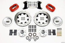 Load image into Gallery viewer, Wilwood Forged Dynalite Front Kit 12.19in Drilled Red 67-69 Camaro 64-72 Nova Chevelle