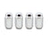 McGard Hex Lug Nut (Cone Seat) M14X1.5 / 22mm Hex / 1.635in. Length (4-Pack) - Chrome