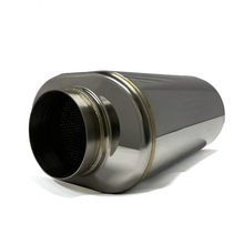 Load image into Gallery viewer, Stainless Bros 304 SS 4in x 17.0in OAL Oval Muffler - Polished Finish