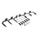 Go Rhino 10-22 Ram 2500/3500HD CC 4DR Mounting Brackets(V-Series V3/RB10 Slim/RB20 Slim) - Tex. Blk