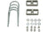 Belltech LOWERING BLOCK KIT 1inch WITH 2 DEGREE ANGLE