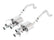 Borla 15 Chevy Corvette C7 ZO6 6.2L w/o AFM w/ NPP ATAK Quad RD RL IC Tips Center Rear Exit Exhaust