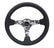 NRG Reinforced Steering Wheel (350mm / 3in. Deep) Blk Leather w/Hydrodipped Digi-Camo Spokes