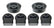 Torque Solution Exhaust Hanger Mount Kit 2016+ Honda Civic (Including SI) Coupe Only