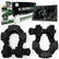 Rhino USA 8T Super Shackle 2-Pack (Matte Black)