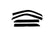 AVS 02-03 Lincoln Blackwood Ventvisor Outside Mount Window Deflectors 4pc - Smoke