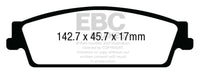EBC 15+ Gac Yukon XL / Denali XL 1500 Extra Duty Rear Brake Pads