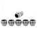 McGard Wheel Lock Nut Set - 5pk. (Under Hub Cap / Cone Seat) M14X.5 / 22mm Hex / .893in. L. - Silver