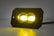 3x1.75 Inch Black Series | Yellow | LED Slim Aux | SAE Fog | Flush Mount | Pair