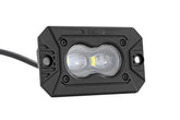 3x1.75 Inch Black Series LED Slim Aux | SAE Fog | Flush Mount | Pair
