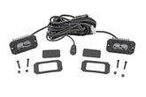 3x1.75 Inch Black Series LED Slim Aux | SAE Fog | Flush Mount | Pair