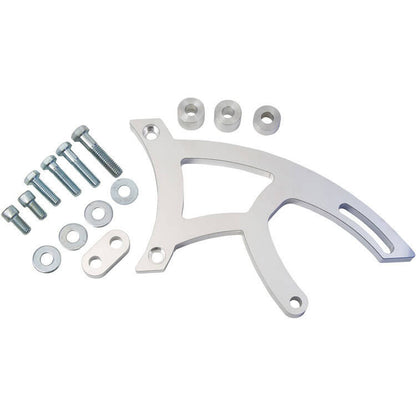 CVF Racing polished power steering bracket for Ford 351M and 400, 400-PSBRKT-S