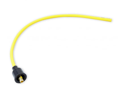 Spark Plug Wire Set 8MM Yellow With Orange Straight Boots 4038, Spark Plug Wires, Super Stock, Spiral Core, 8Mm, Yellow, Set ACCEL