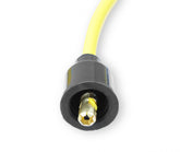 Spark Plug Wire Set 8MM Yellow With Orange Straight Boots 4038, Spark Plug Wires, Super Stock, Spiral Core, 8Mm, Yellow, Set ACCEL