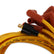 Spark Plug Wire Set 8MM Yellow With Orange Straight Boots 4039, Spark Plug Wires, Super Stock, Copper Core, 8Mm, Yellow ACCEL