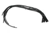 Spark Plug Wire Set- 8MM Black Wire With Black Straight Boots 4040K, Spark Plug Wires, Super Stock, Spiral Core, 8Mm, Black, Set ACCEL