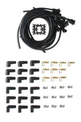 Spark Plug Wire Set- 8MM Black Wire With Black 90 Deg Boots 8MM Super Stock Graphite Core Universal Fit Spark Plug Wire Set Feature Graphite Rfi/Emi Suppression Technology ACCEL