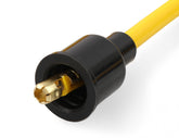 Spark Plug Wire Set 8MM Yellow With Orange 90 Deg Boots 4041 8MM Universal Fit Super Stock Spark Plug Wires Feature A Spiral Core And Yellow Silicone Jacket ACCEL