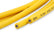 Spark Plug Wire Set 8MM Yellow With Orange 90 Deg Boots 4041 8MM Universal Fit Super Stock Spark Plug Wires Feature A Spiral Core And Yellow Silicone Jacket ACCEL