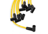 Spark Plug Wire Set 8MM Yellow With Hei Stock Style Boots Sbc 1974-1988 V8 Super Stock Spiral Core ACCEL