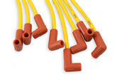Spark Plug Wire Set 8MM Yellow With Hei Stock Style Boots Sbc 1974-1988 V8 Super Stock Spiral Core ACCEL