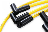 Spark Plug Wire Set 8MM Yellow With Hei Stock Style Boots Sbc 1974-1988 V8 Super Stock Spiral Core ACCEL