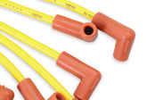 Spark Plug Wire Set 8MM Yellow With Hei Stock Style Boots Sbc 1974-1988 V8 Super Stock Spiral Core ACCEL