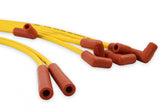 Spark Plug Wire Set- 8Mm- Super Stock- Graphite Core- Hei Style Boots- Yellow Sbc 5.0/5.7L 1978-1986 V8 Super Stock Spiral Core ACCEL